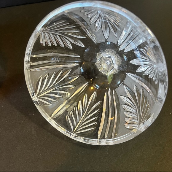 Anna Hutte Bleikristall Candy Dish Covered Lead Crystal Red Cranberry Ruby Flash - Picture 8 of 10